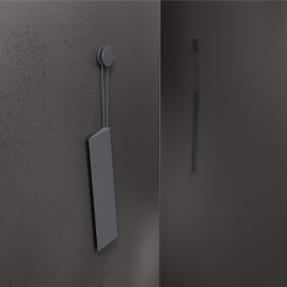 Close up product image of Keuco Grey Glass Wiper 04959 380000